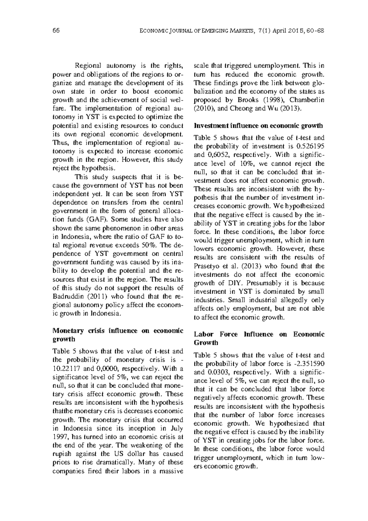 The impact of regional autonomy and monetary 3 - 66 - Studocu