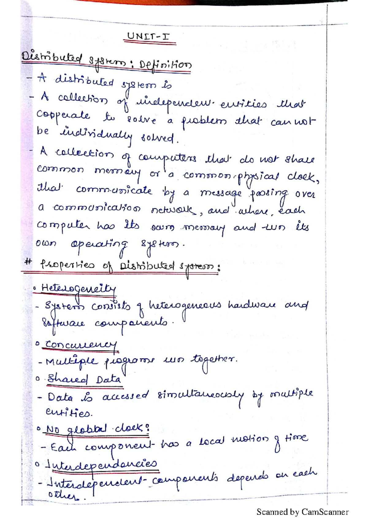 Distributed systems notes - Distributed Systems [R15A0520] LECTURE ...