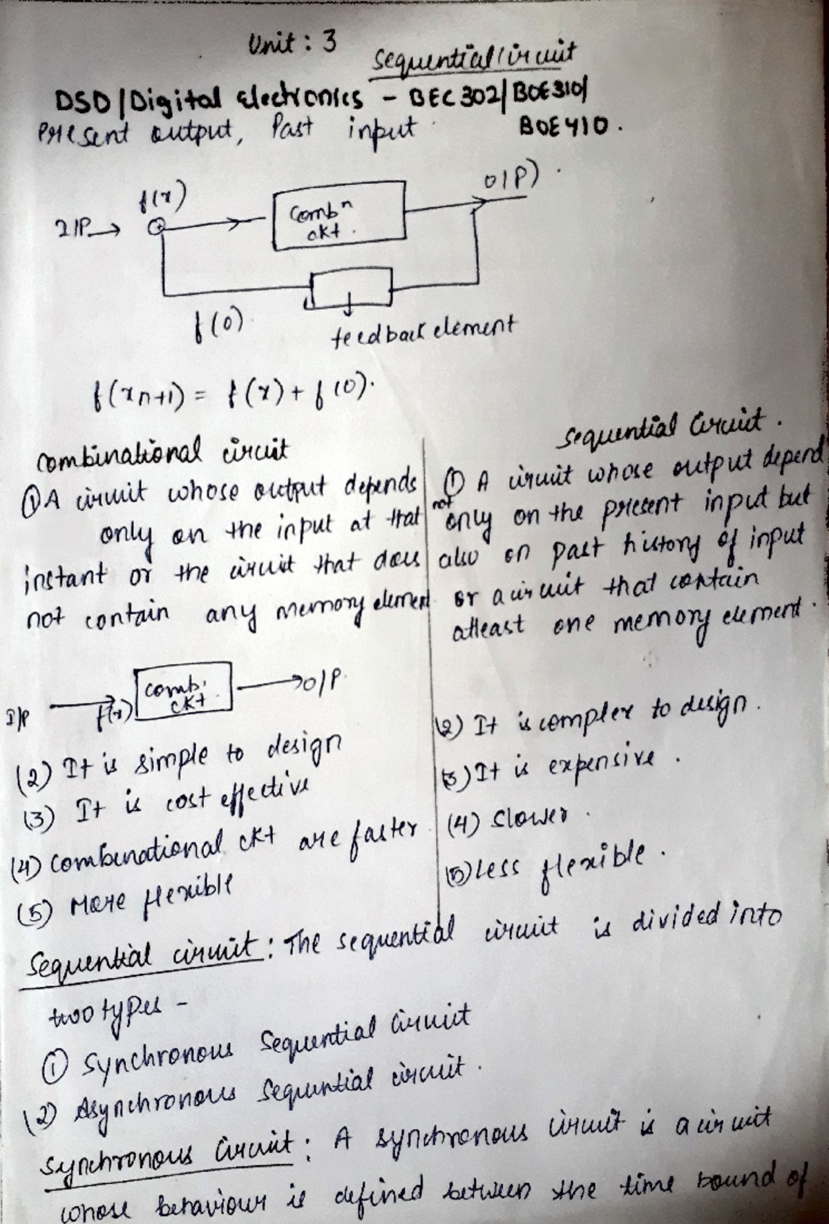 digital electronics class lectures - Unit: 3 sequentialliruit ...