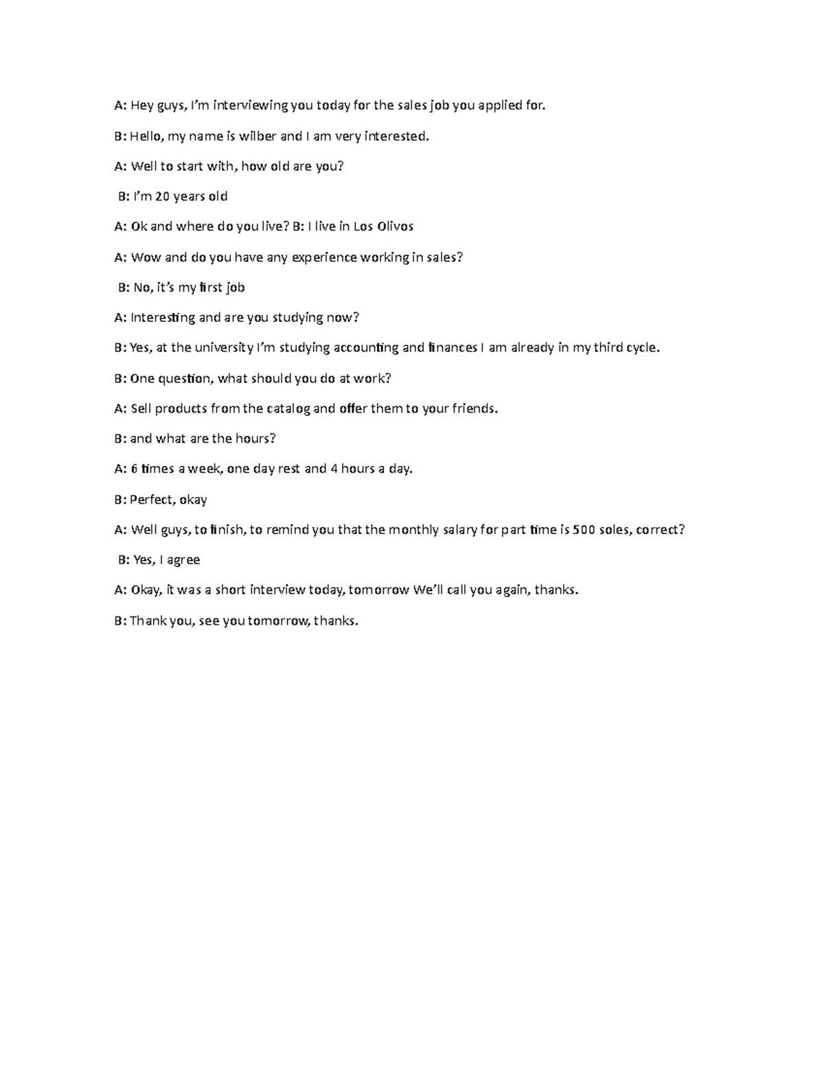 Sesion 11 Inglés semana 11 A Hey guys, I’m interviewing you today