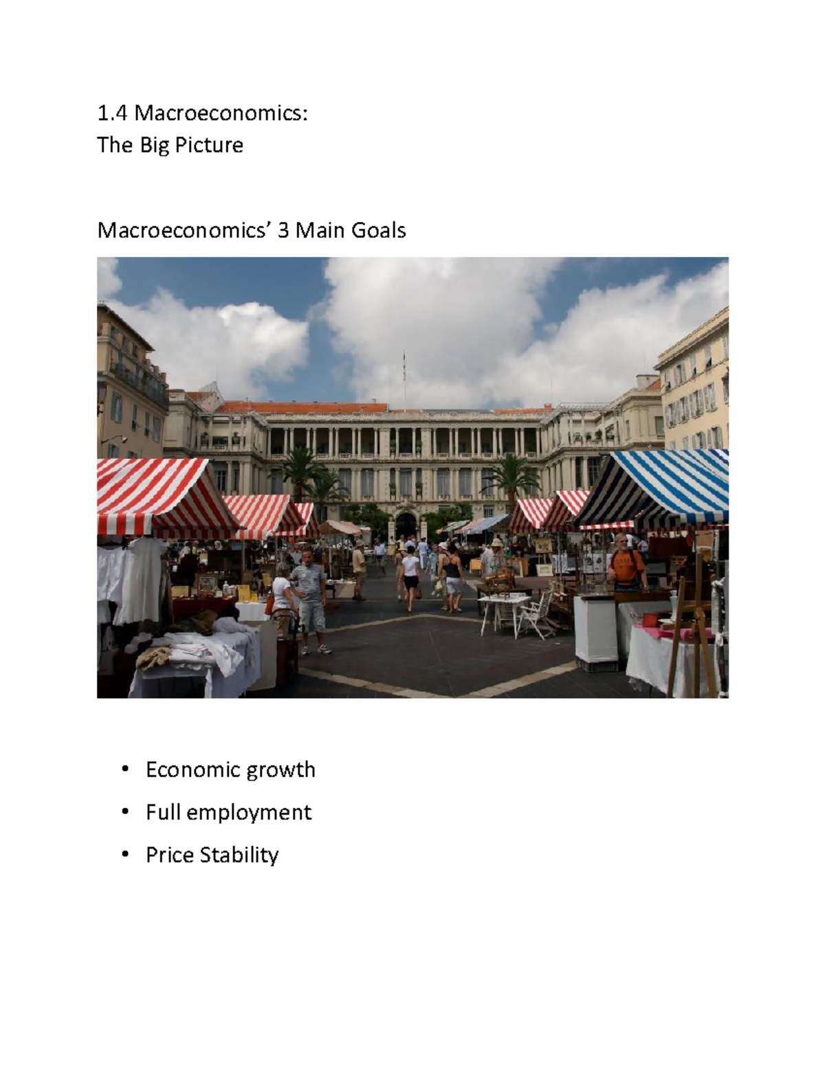 BAM 1 - Lecture material - 1 Macroeconomics: The Big Picture ...