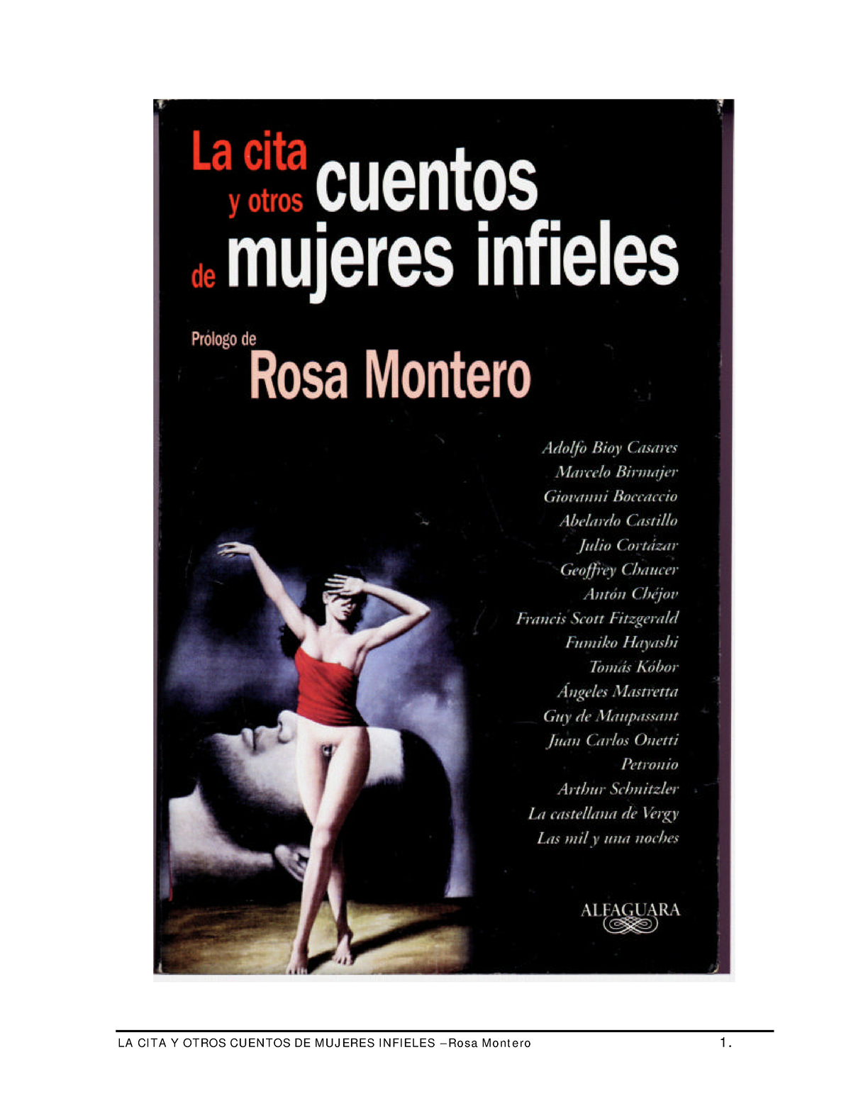 5 Rosa Montero La Cita Y Otros Cuentos De Mujeres Infieles Í Ndice Prólogo El Mito 
