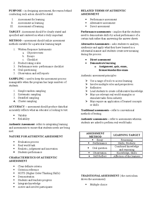 Assessment Module 3 - I hope it help - OAS COMMUNITY COLLEGE Calzada ...