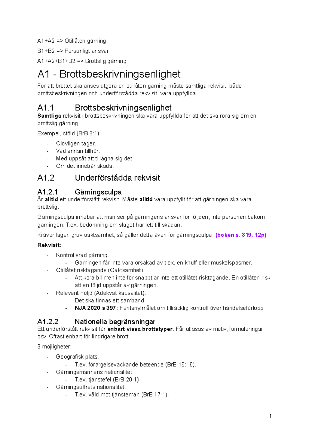 Modellen A1 B2 A1 B2 A1 A2 Otill ten G rning B1 B2