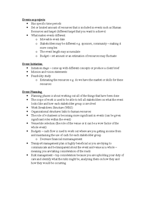 Lecture - Introduction and Overview of the Event Planning Process ...