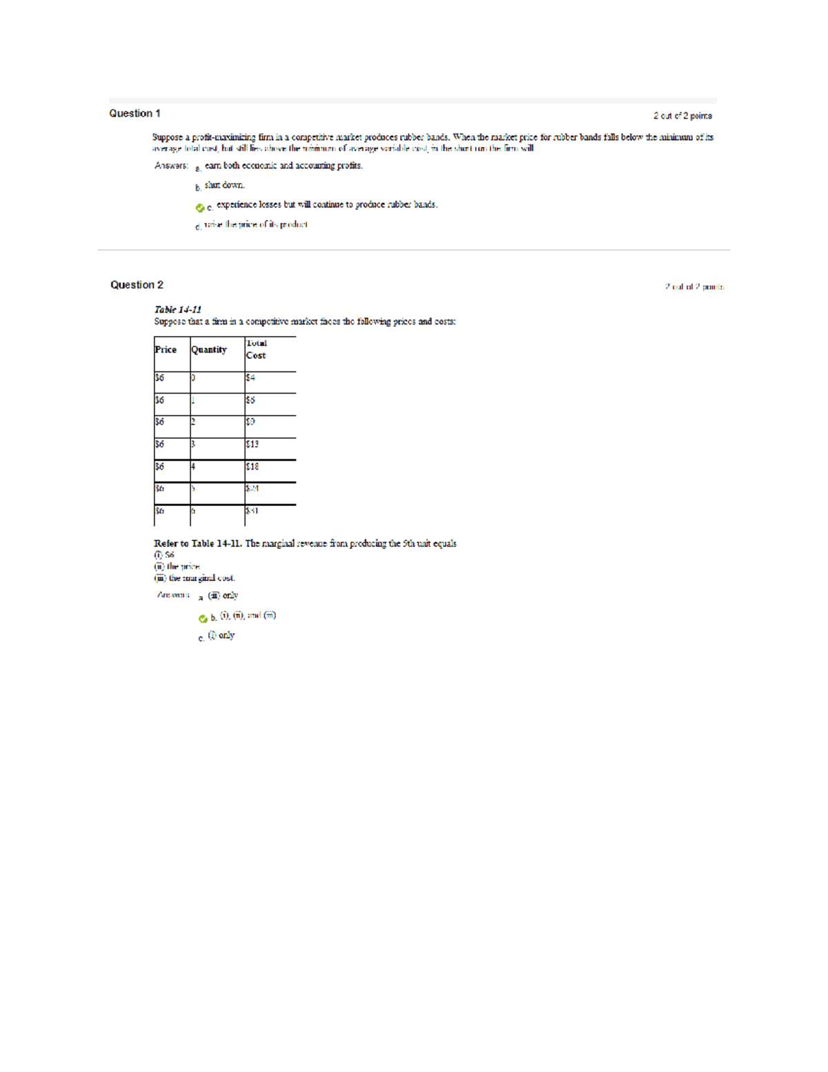 Docx - M/C with answers - 1110 - Studocu