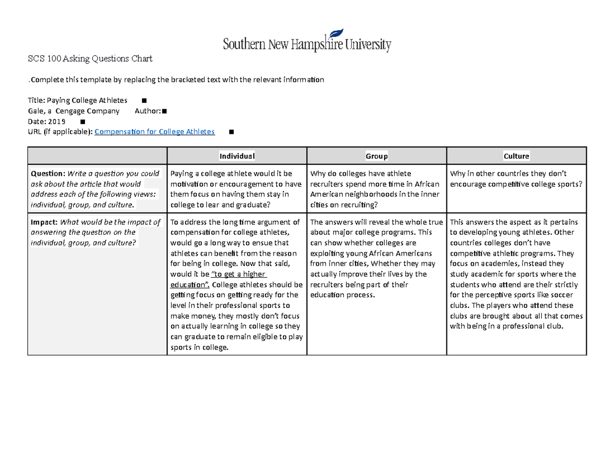 7-3 Activity Project 3 Feedback Asking Questons - SCS 100 Asking ...