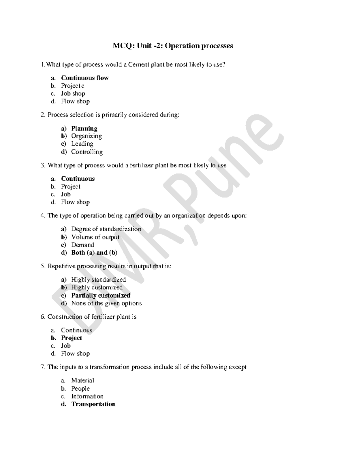 mcq-chapter-5-production-and-operations-management-mcq-unit-2