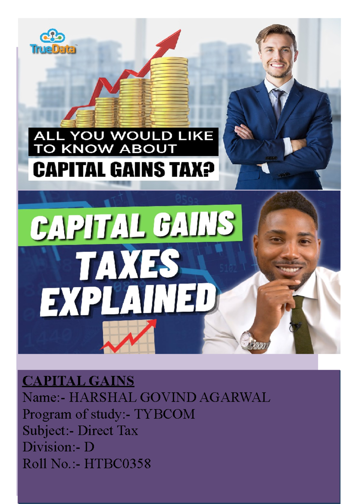 TAX 2324 CAPITAL GAINS Name HARSHAL GOVIND AGARWAL Program