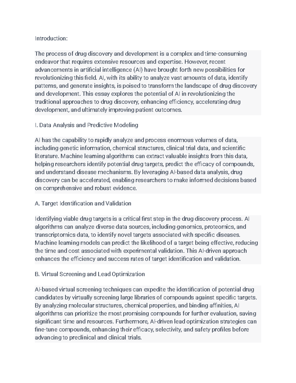 Exploring the Potential of Artificial Intelligence in Drug Discovery ...