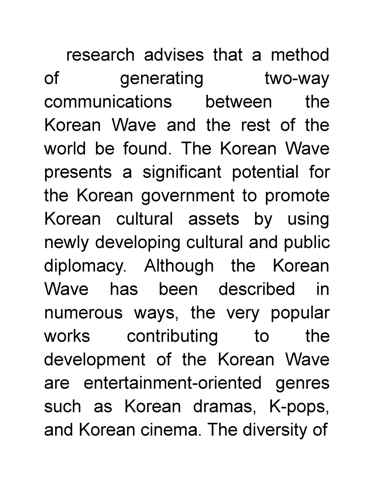 research study about kpop