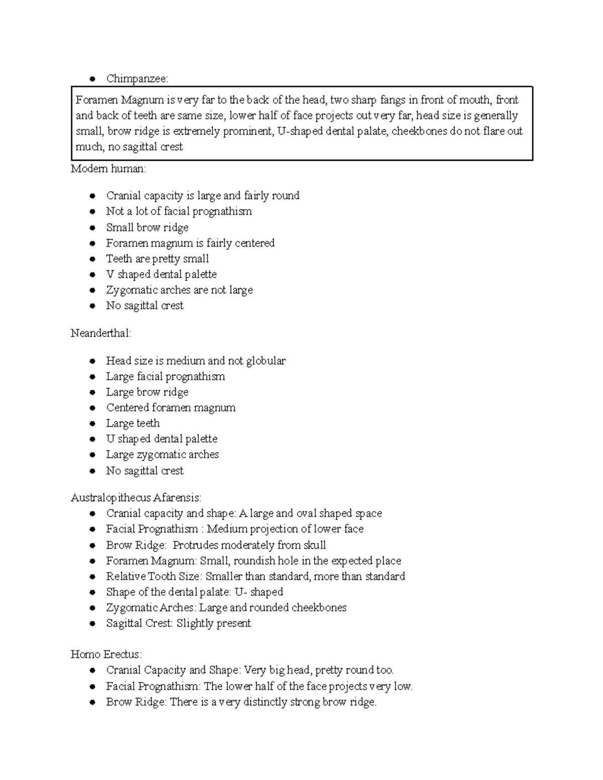Anthro week 8 Leigh stuckey writing assgn week 8 Chimpanzee