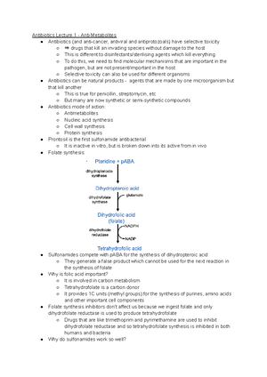 BIOL2048 SEM 2 Lecture Notes