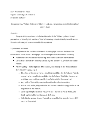 CHEM 2202 FALL 2022 - Home Work chapter 15 questions - CHEM 2202 ...