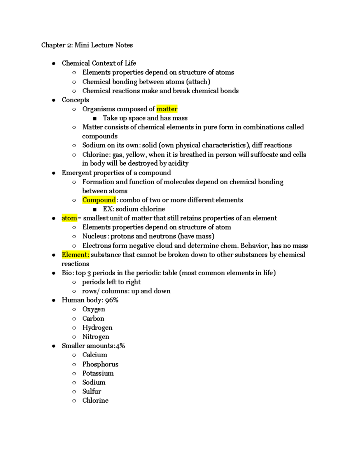 chapter-2-mini-lecture-chapter-2-mini-lecture-notes-chemical-context