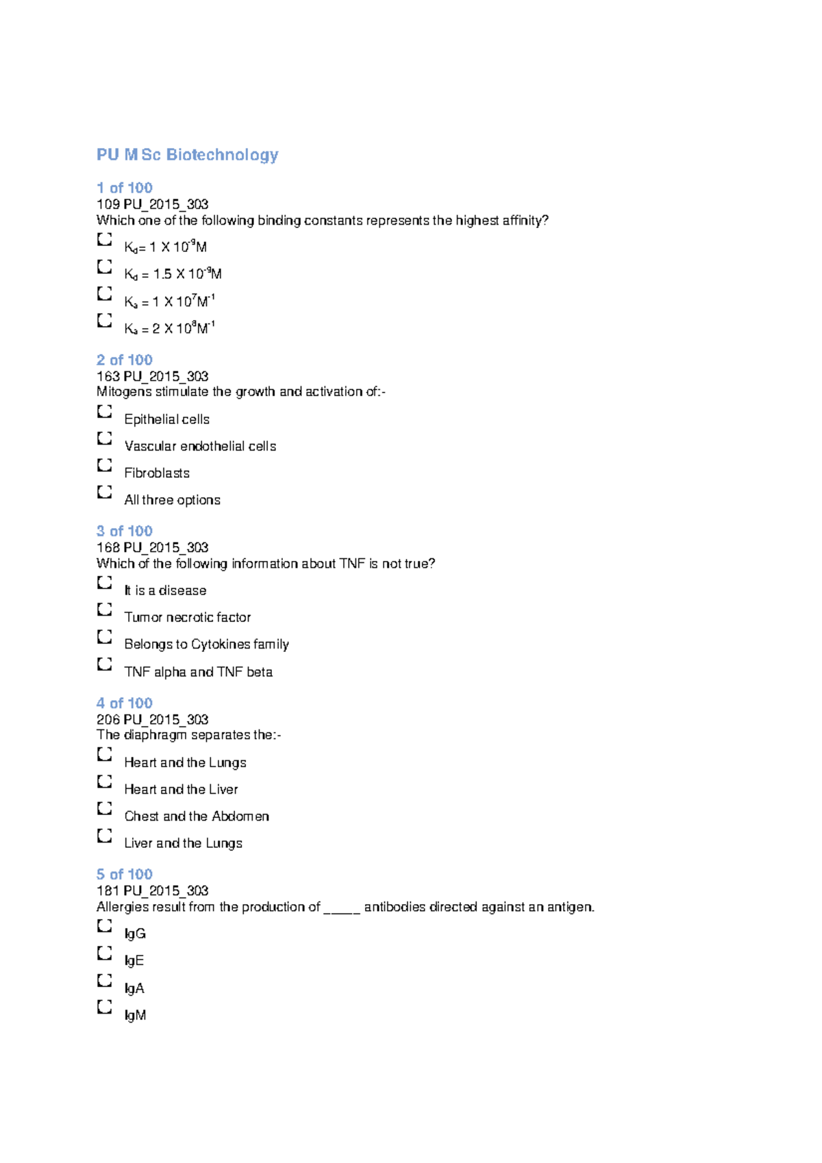 term paper topics on biotechnology