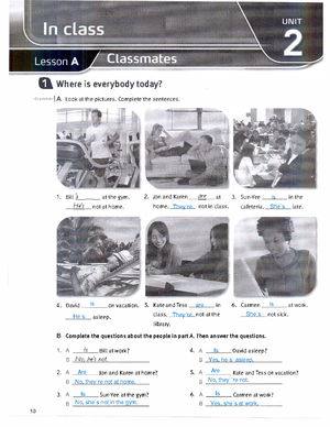 Workbook Unit 3 (Lesson B & C) - Q What are they like? vocabulary Look ...