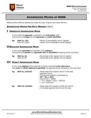 Unit 4 MPMC - MPMC Notes - Microprocessor And Microcontroller - Studocu