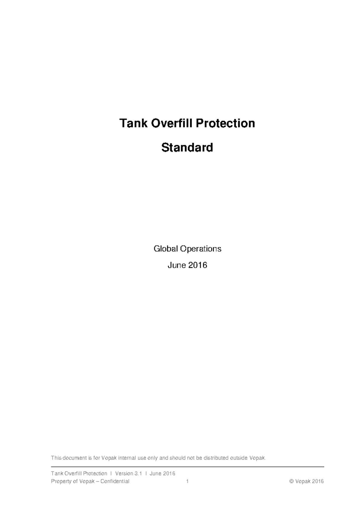 Tank Overfill Protection 2016 - Tank Overfill Protection Standard ...