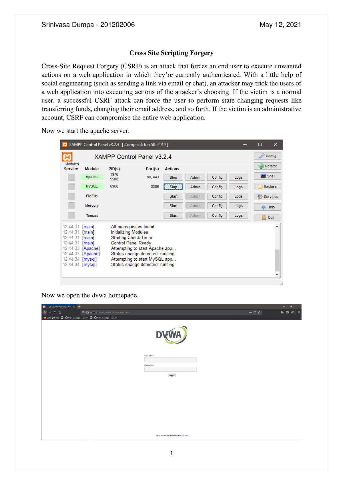 Software Security CSRF - Cross Site Scripting Forgery Cross-Site ...