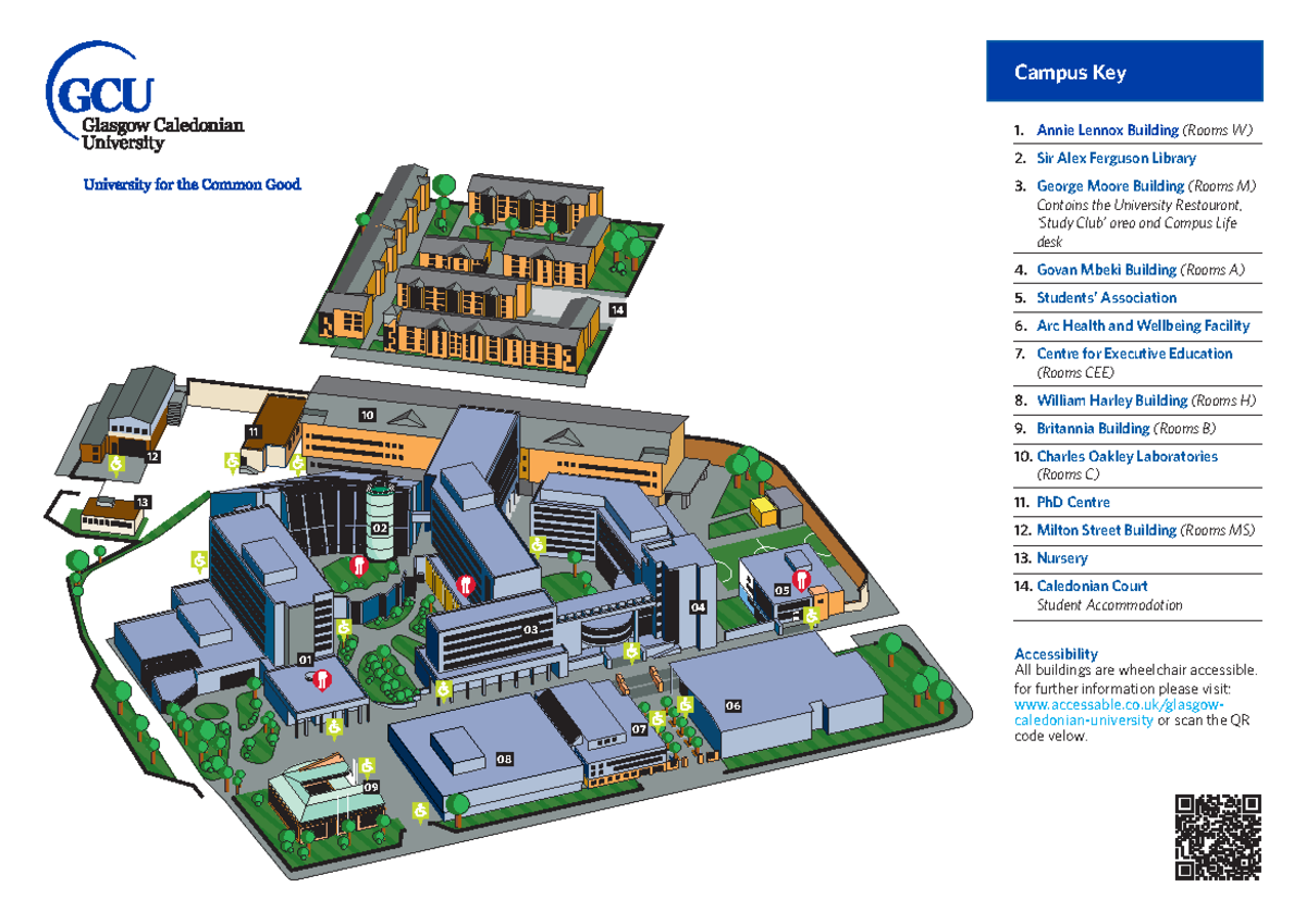 Campus Map 2022 - Campus Key 1. Annie Lennox Building (Rooms W) 2. Sir ...