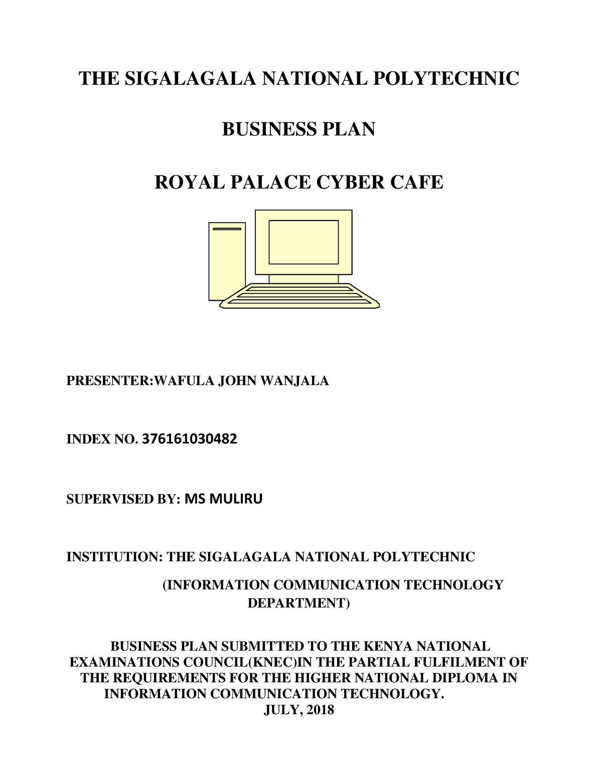 2854 Cyber Cafe And Computer Services Business Plan THE SIGALAGALA   Thumb 1200 1553 