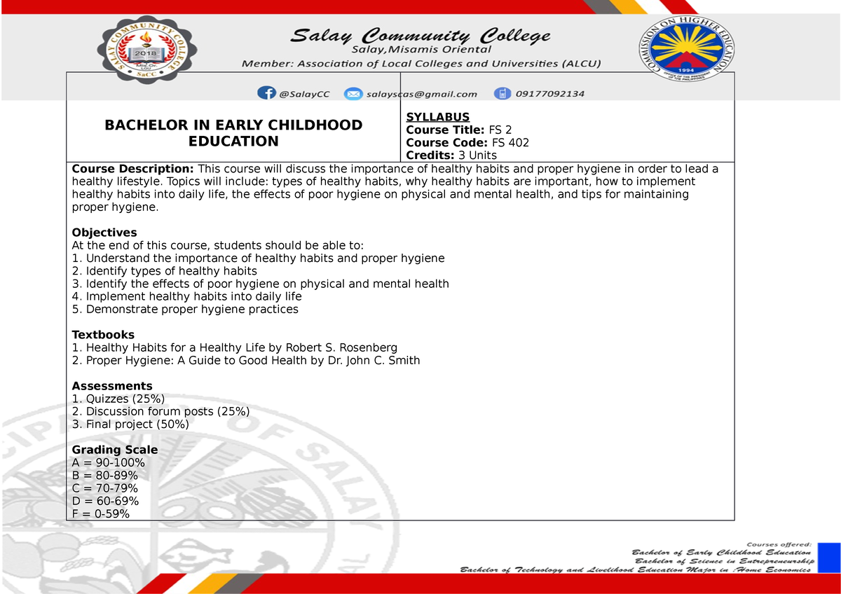 syllabus-bachelor-in-early-childhood-education-syllabus-course-title