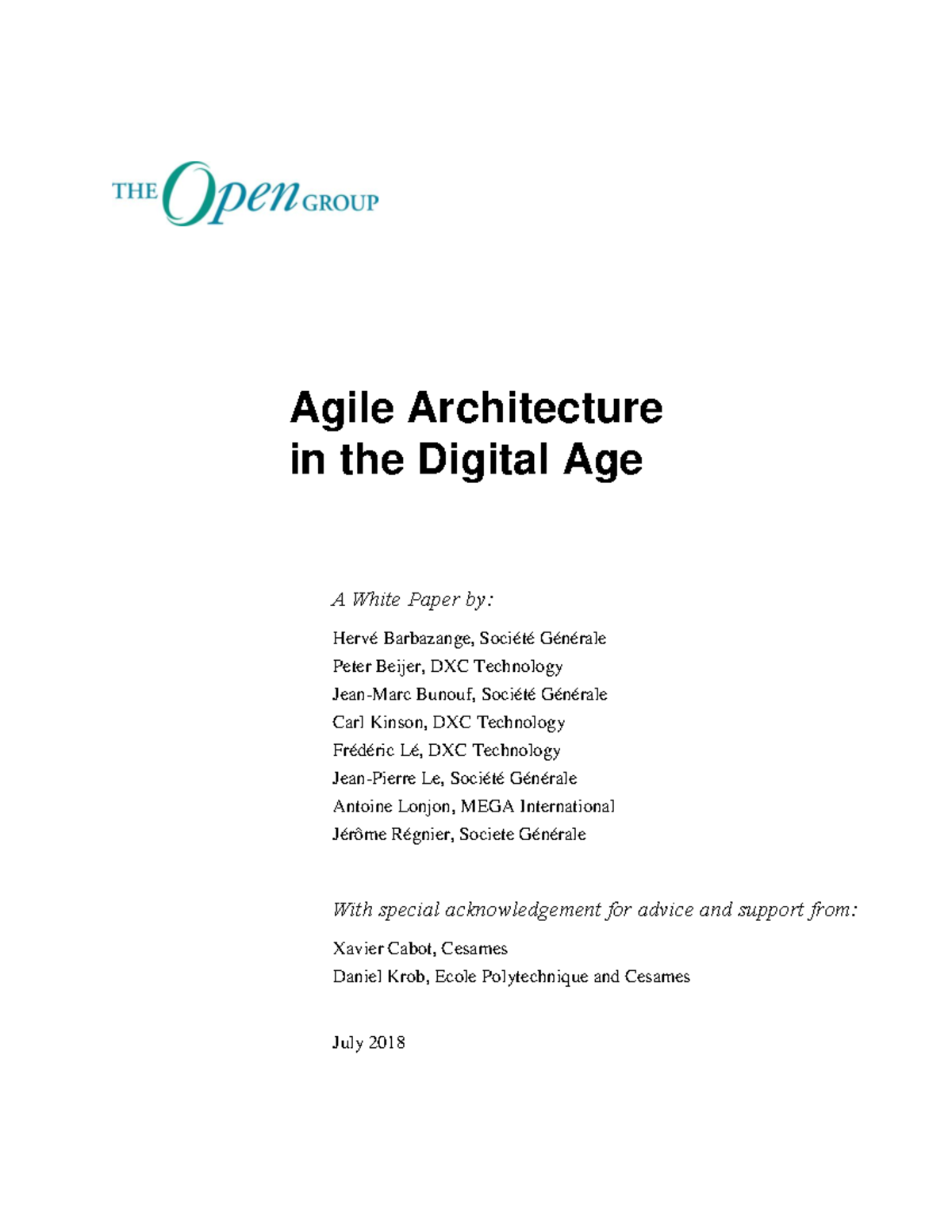 Mega wp agile architecture in the digital age en - Agile Architecture ...