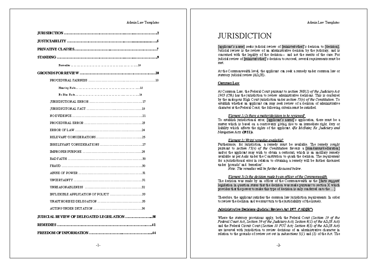 Final - Admin-Law-Scaffolds - JURISDICTION - Studocu