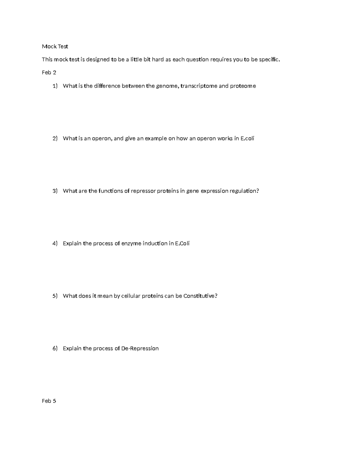 Mock Test - Mock Test This mock test is designed to be a little bit ...