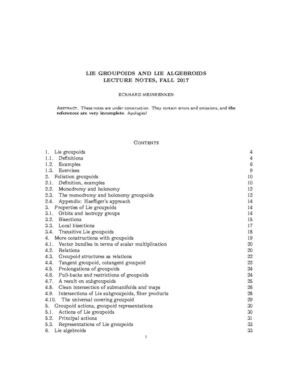 Groupoids - ForanyLiegroupoidG⇒M ...