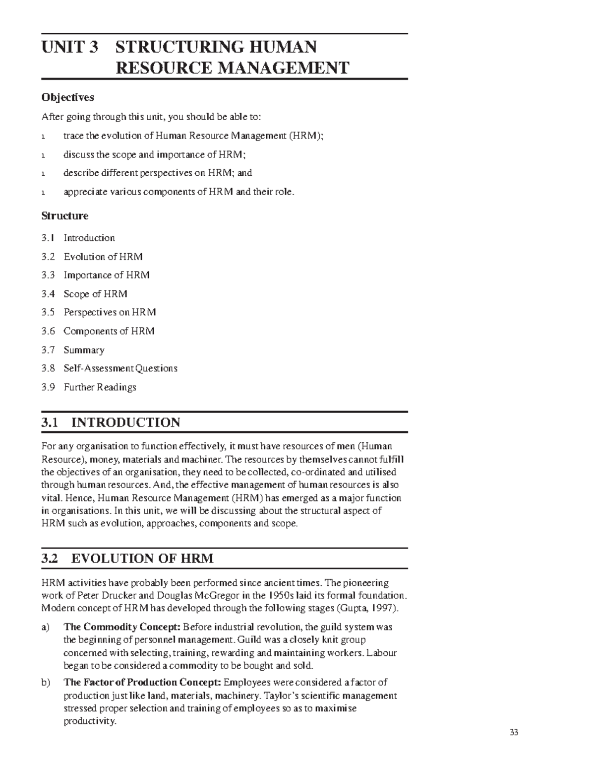 Block-1 MS-02 Unit-1 - Lecture Notes 1-3 - UNIT 3 STRUCTURING HUMAN ...