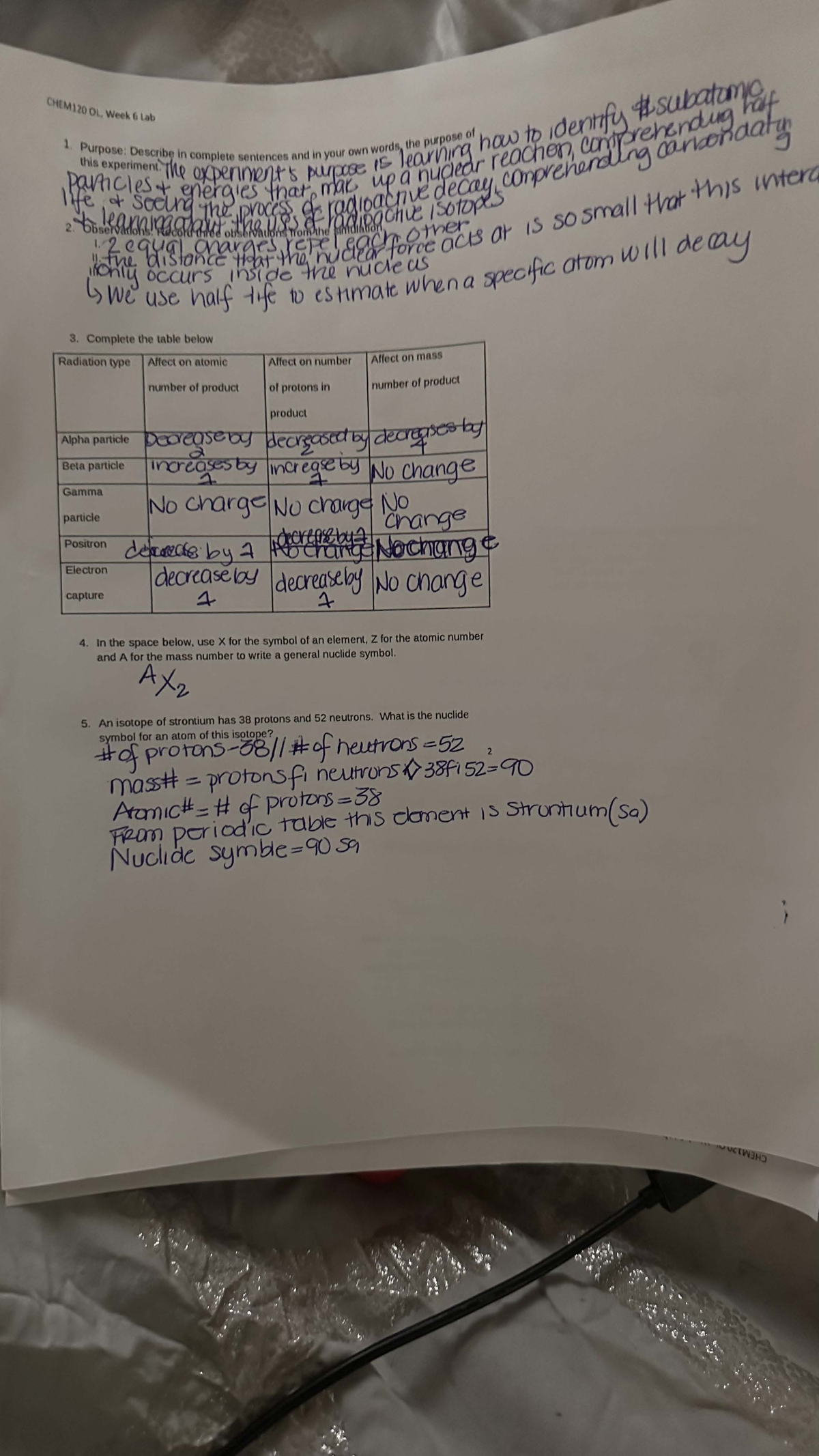 IMG 4477 - Assignment for week 7 - CHEM120 OL, Week 6 Lab 1 Purpose ...