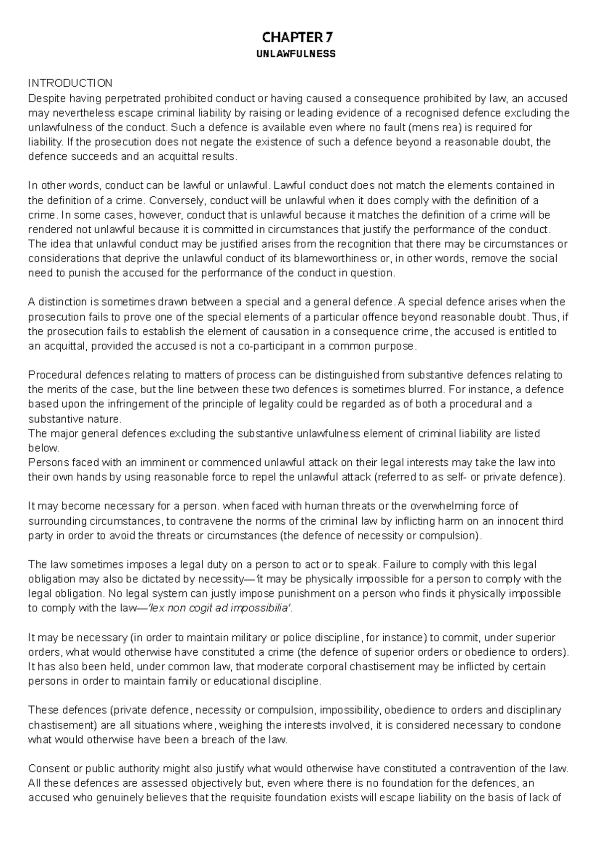 Burchell Chapter 7, pages 114-117 - LAWS 2014 - Wits University - Studocu