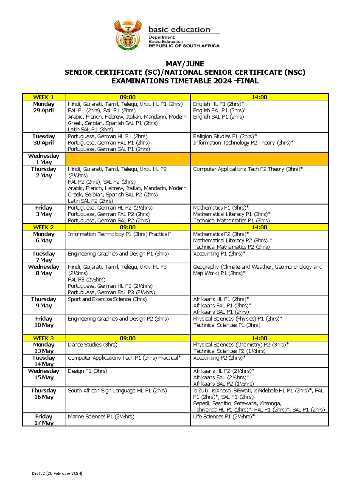 2024- May June Timetable- final Edited 240323 144539 - Draft 2 (20 ...