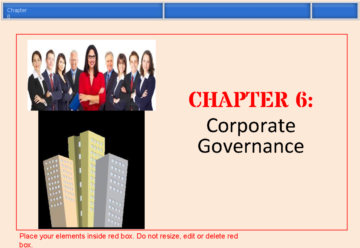 (6) Chapter 6 (corperate Governance) - CHAPTER 6: Corporate Governance ...