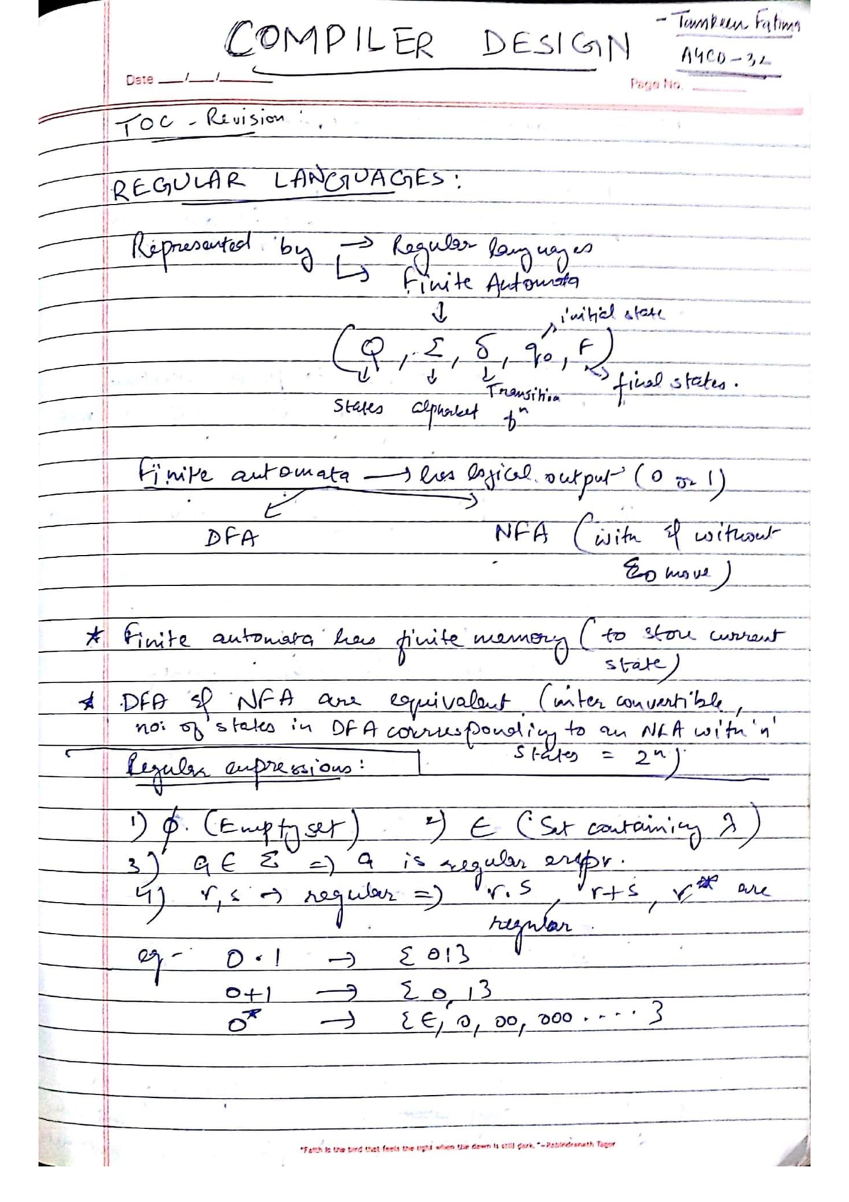 Compiler Notes - Computer Aided Design - Studocu