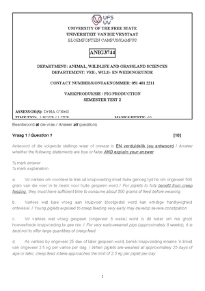 Anig2613 semester test 3 2023 - MAIN CAMPUS ANIG 2613 Introductory ...