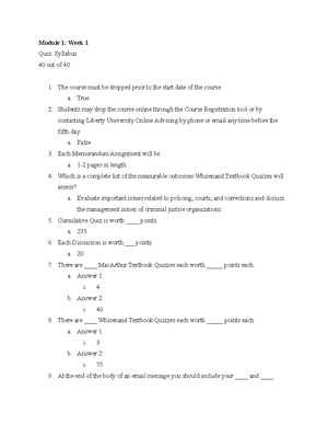 Quiz Cumulative - CJUS 300-2 - Module 8: Week 8 Quiz: Cumulative - CJUS ...