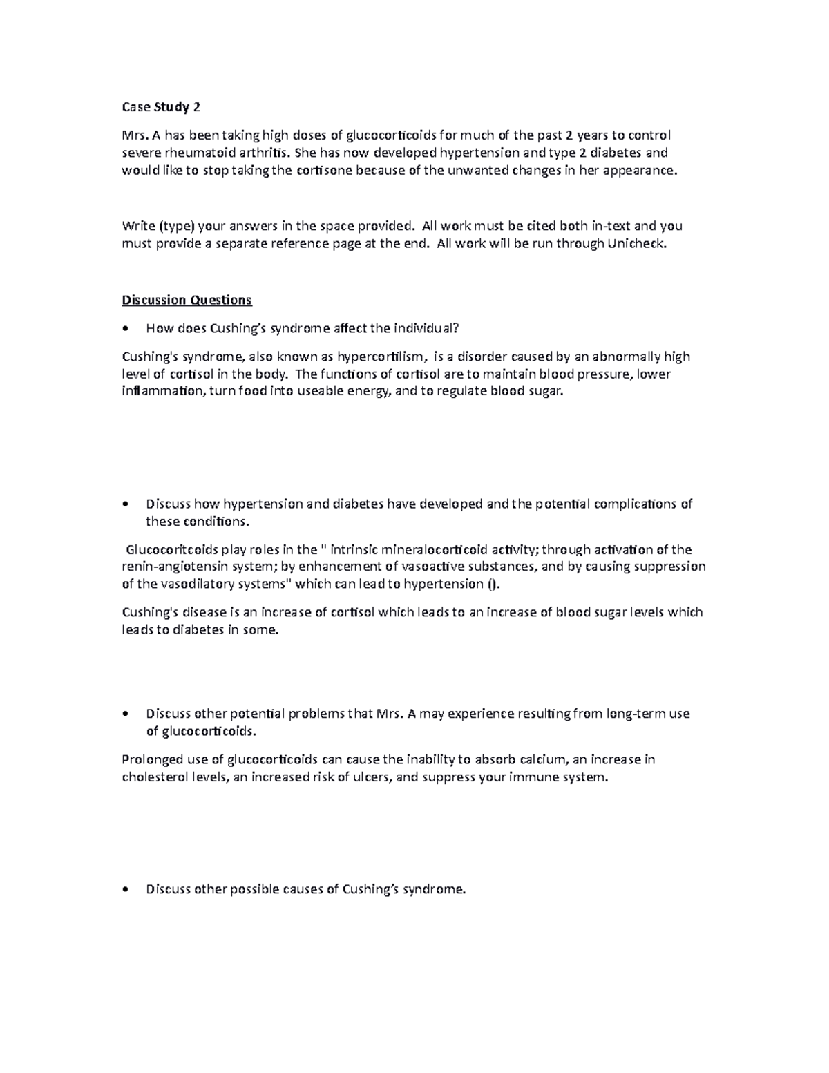 case study 2 amino acid overload