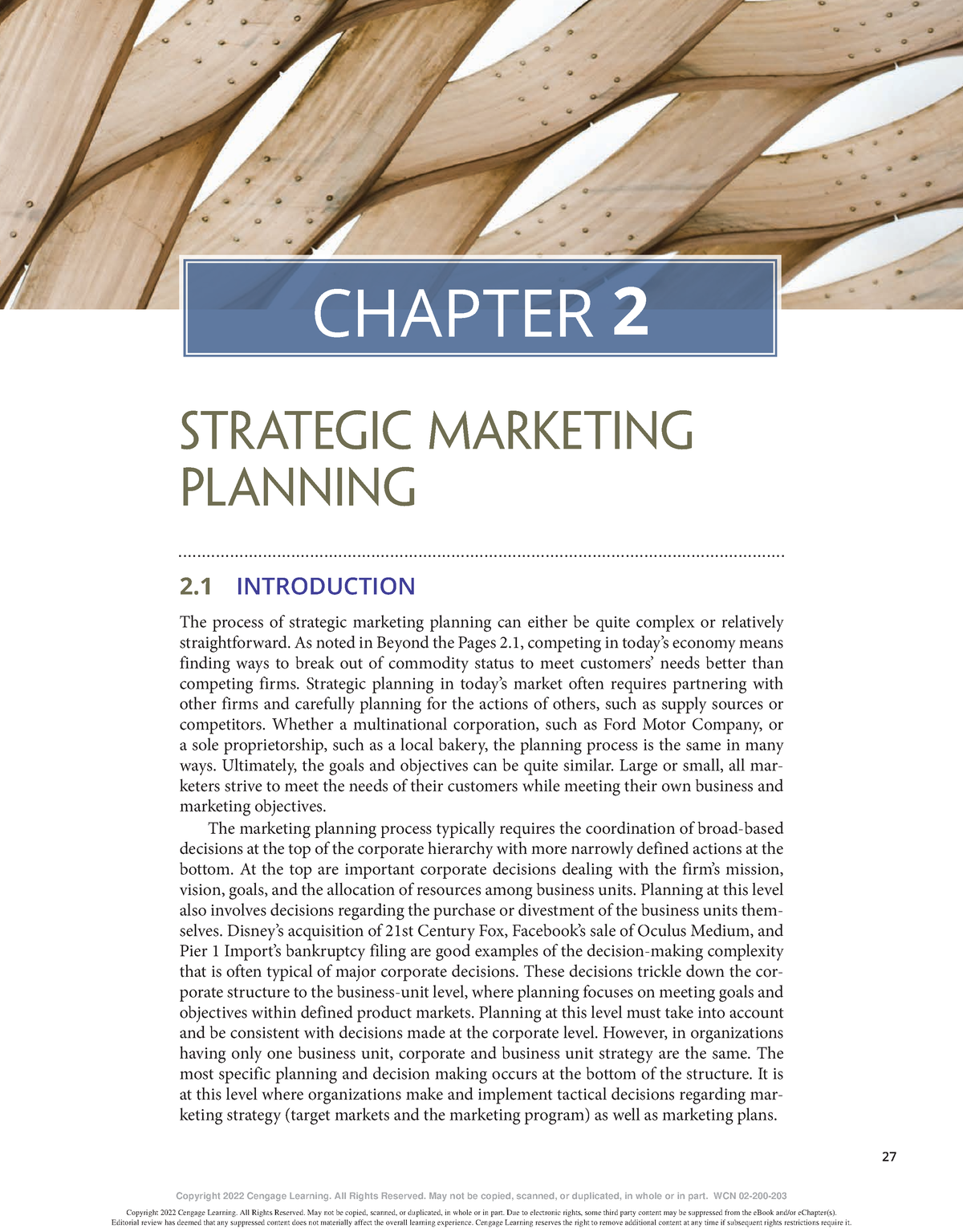 Ch02 - Strategic Marketing Planning - 27 CHAPTER 2 Strategic Marketing ...