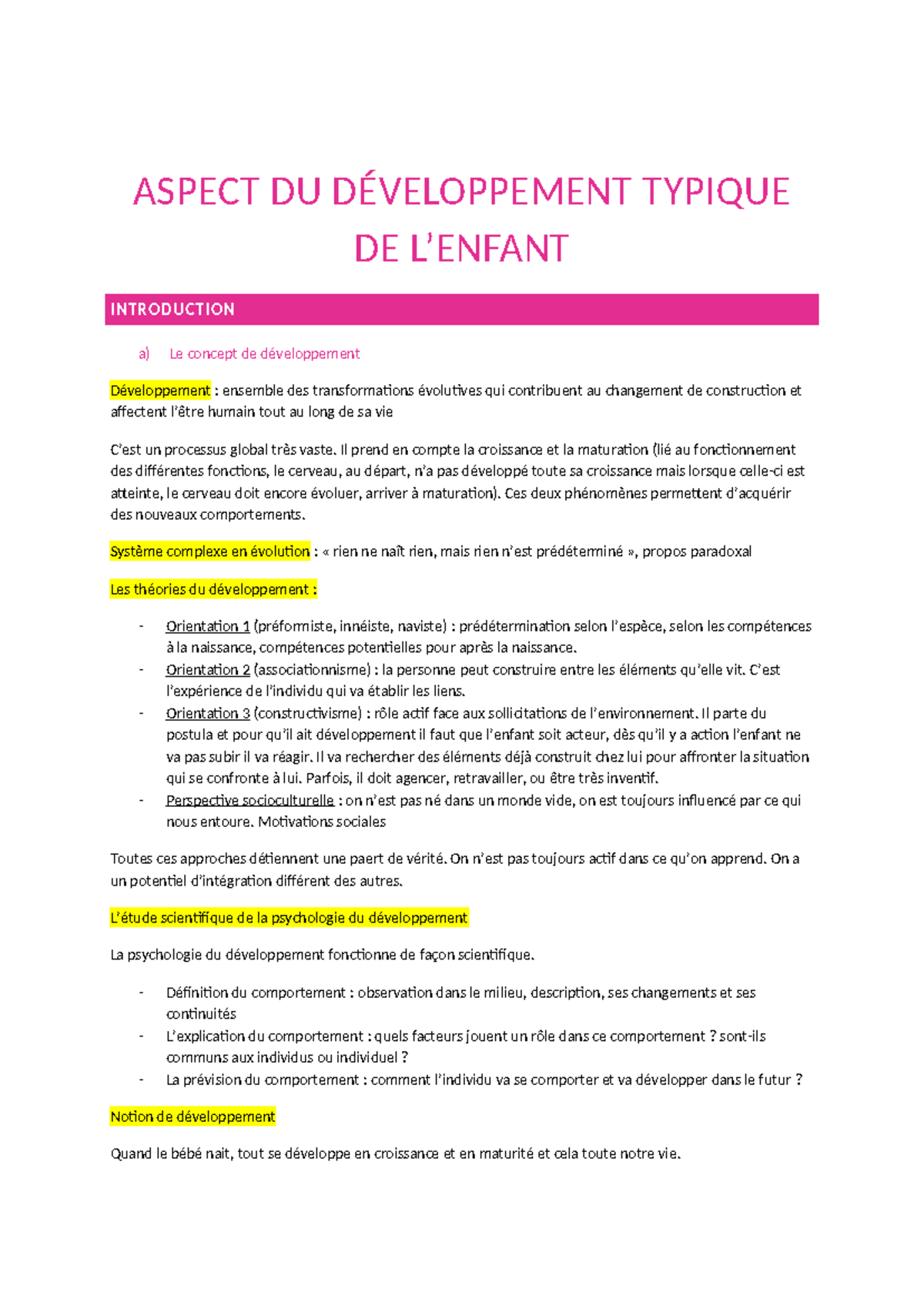Aspect du développement typique de l - ASPECT DU DÉVELOPPEMENT TYPIQUE ...