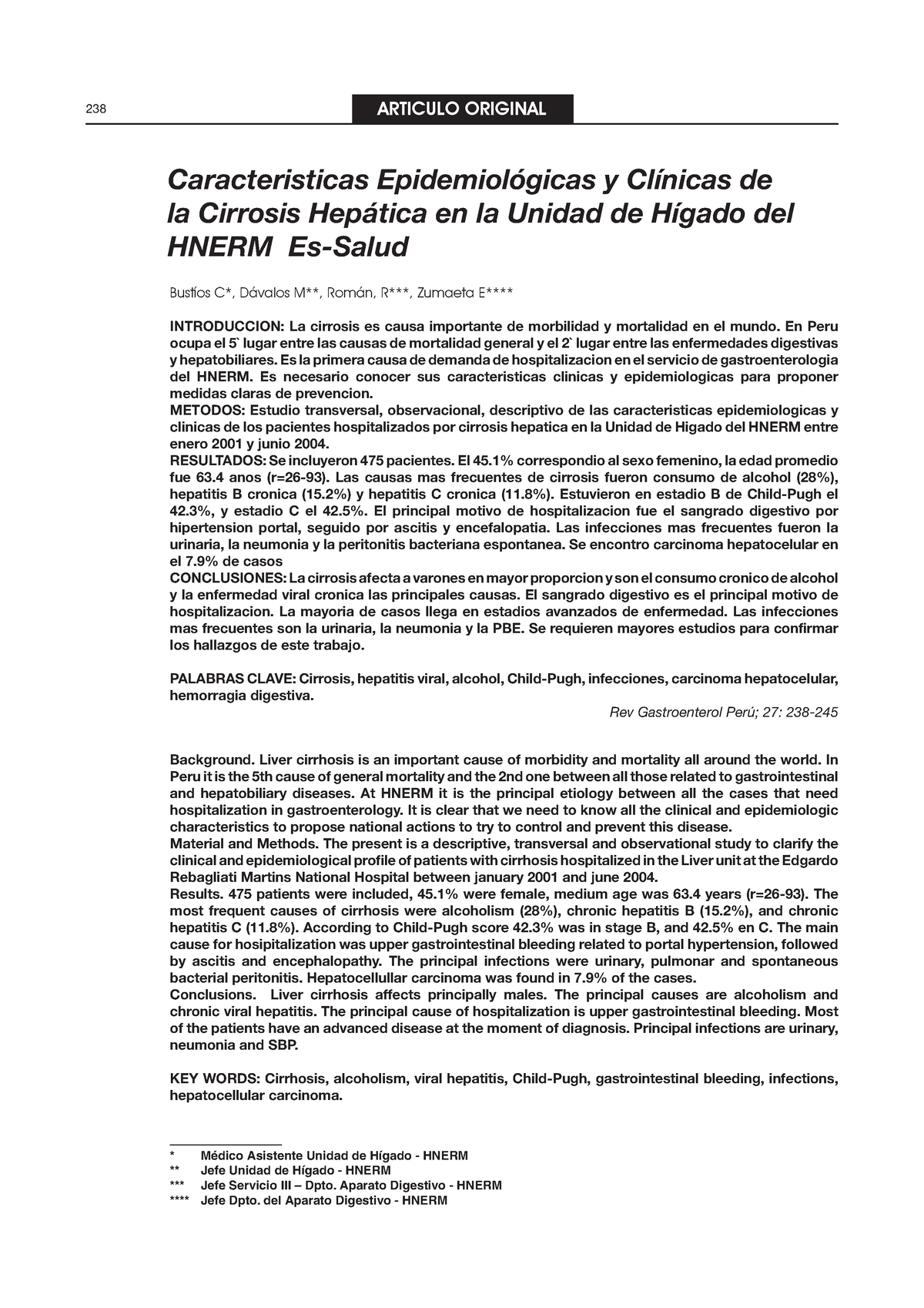 Epidemiologia Y Clinica Medica - Caracteristicas Epidemiológicas Y ...