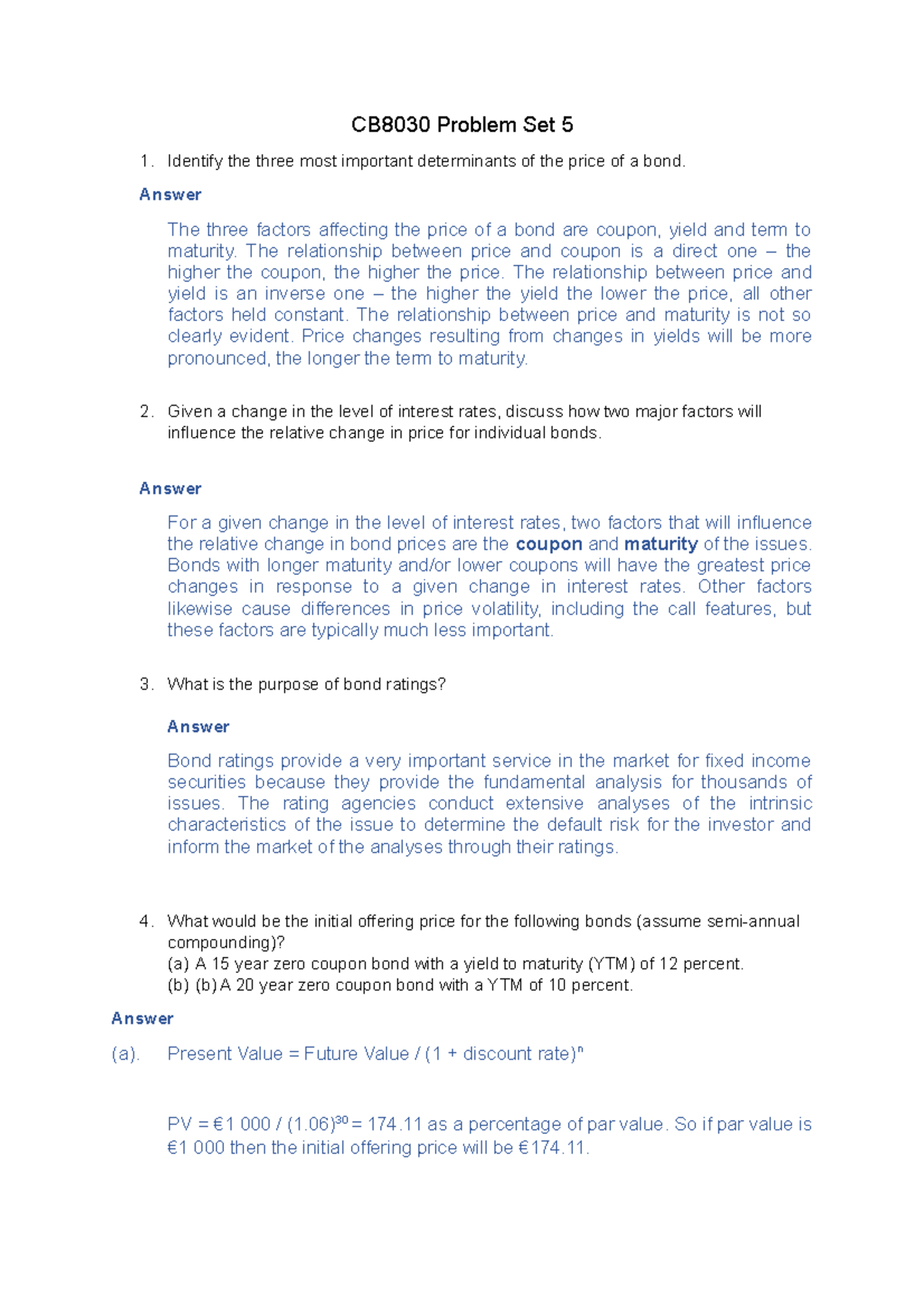 Problem Set 5 Solutions - CB8030 Problem Set 5 Identify The Three Most ...