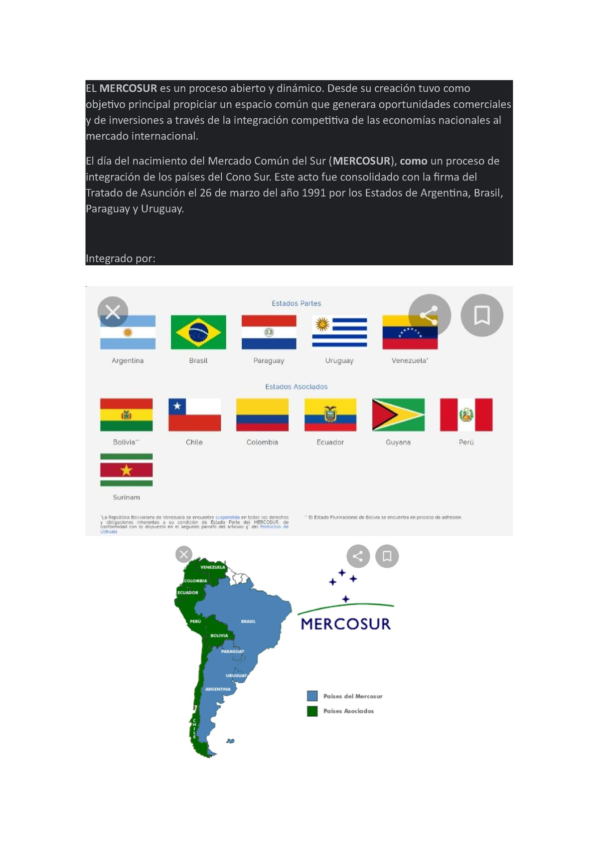 Mercosur Informe - EL MERCOSUR Es Un Proceso Abierto Y Dinámico. Desde ...