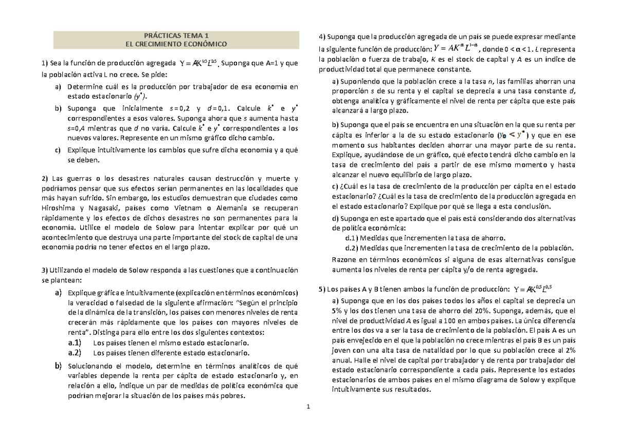 TEMA 1 Prácticas 18-19 ADE+D - PR¡CTICAS TEMA 1 EL CRECIMIENTO ECON ...