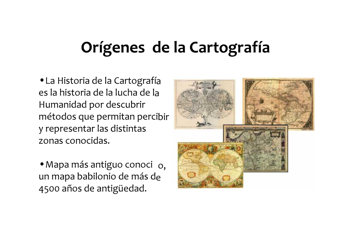 Cartografia Minas - A A Bir O, E Orígenes De La Cartografía •La ...