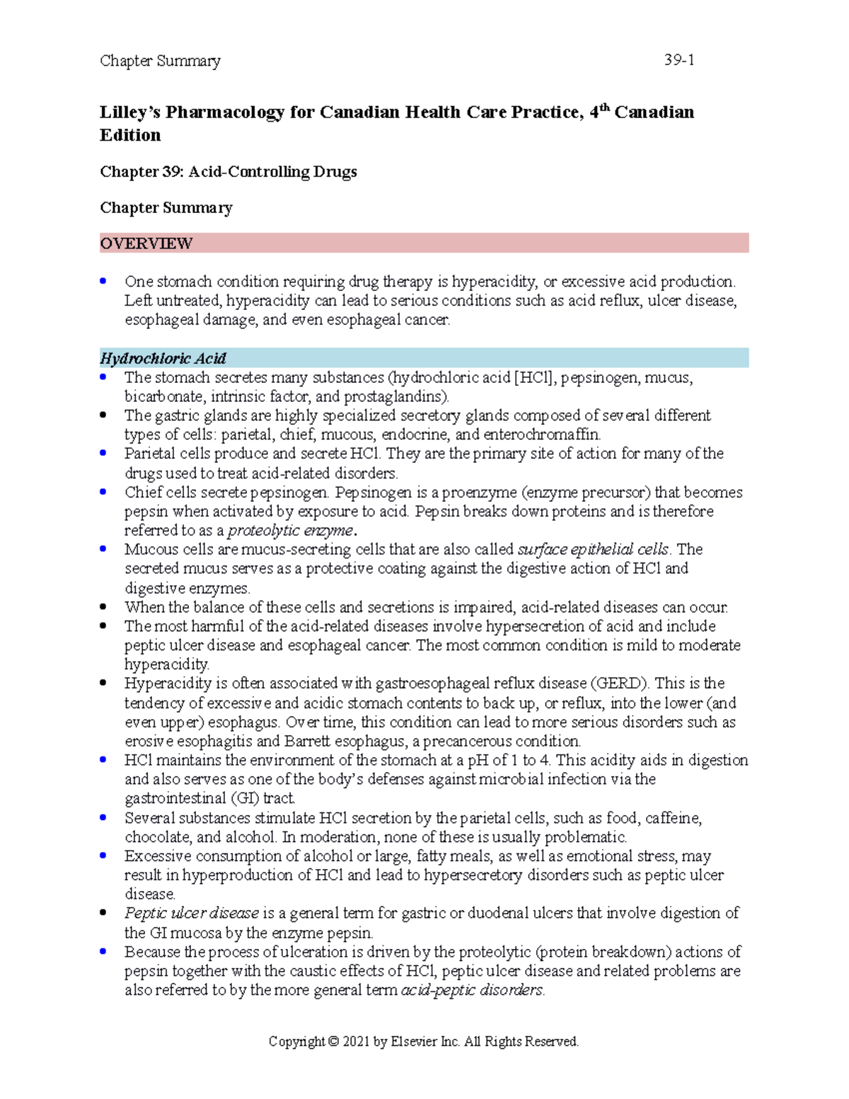 Chapter 039 - Lilley’s Pharmacology for Canadian Health Care Practice ...