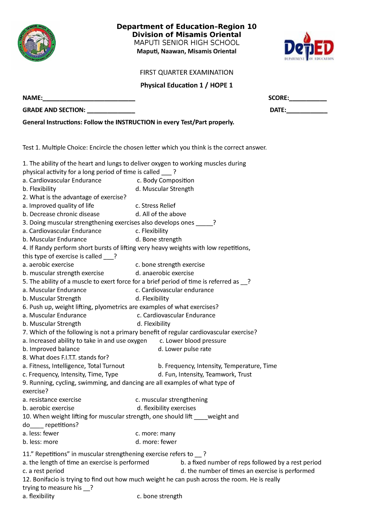 Grade 2 New 2017 Periodical Test 1st Quarter All Subj Vrogue co