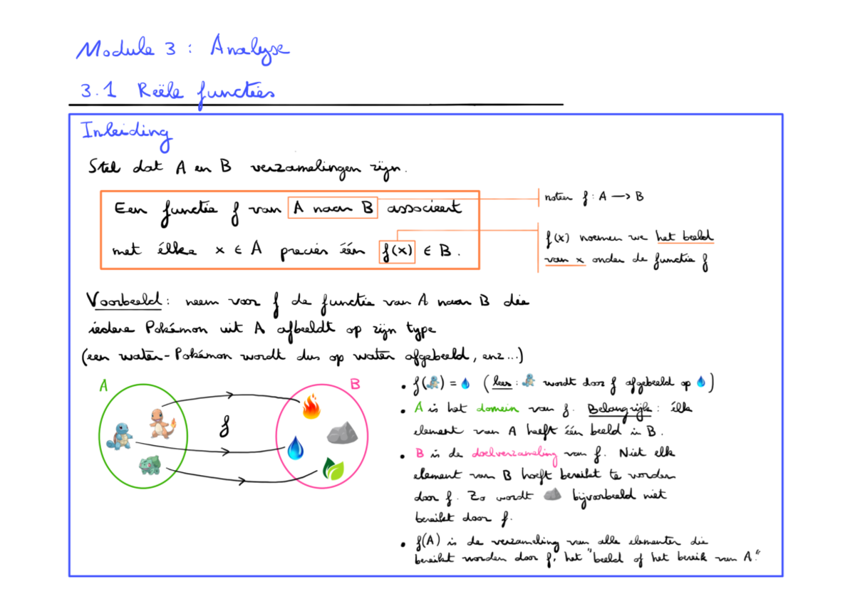 Module 3 Analyse - wiskunde - Module 3 : Analyse 3 Reele functies